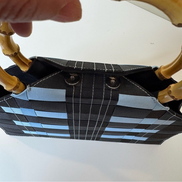 Jordan McMillan & Co. Woven Grosgrain Bag blue - Picture 10 of 12